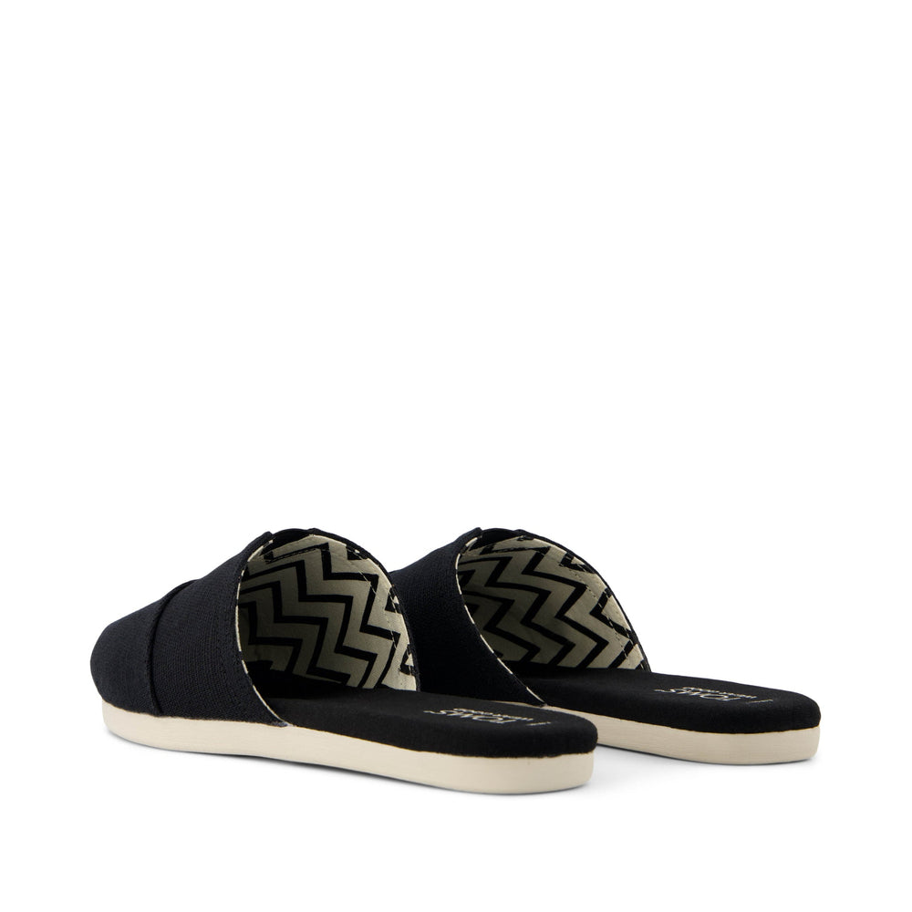 Alpargata Mule Black Heritage Canvas