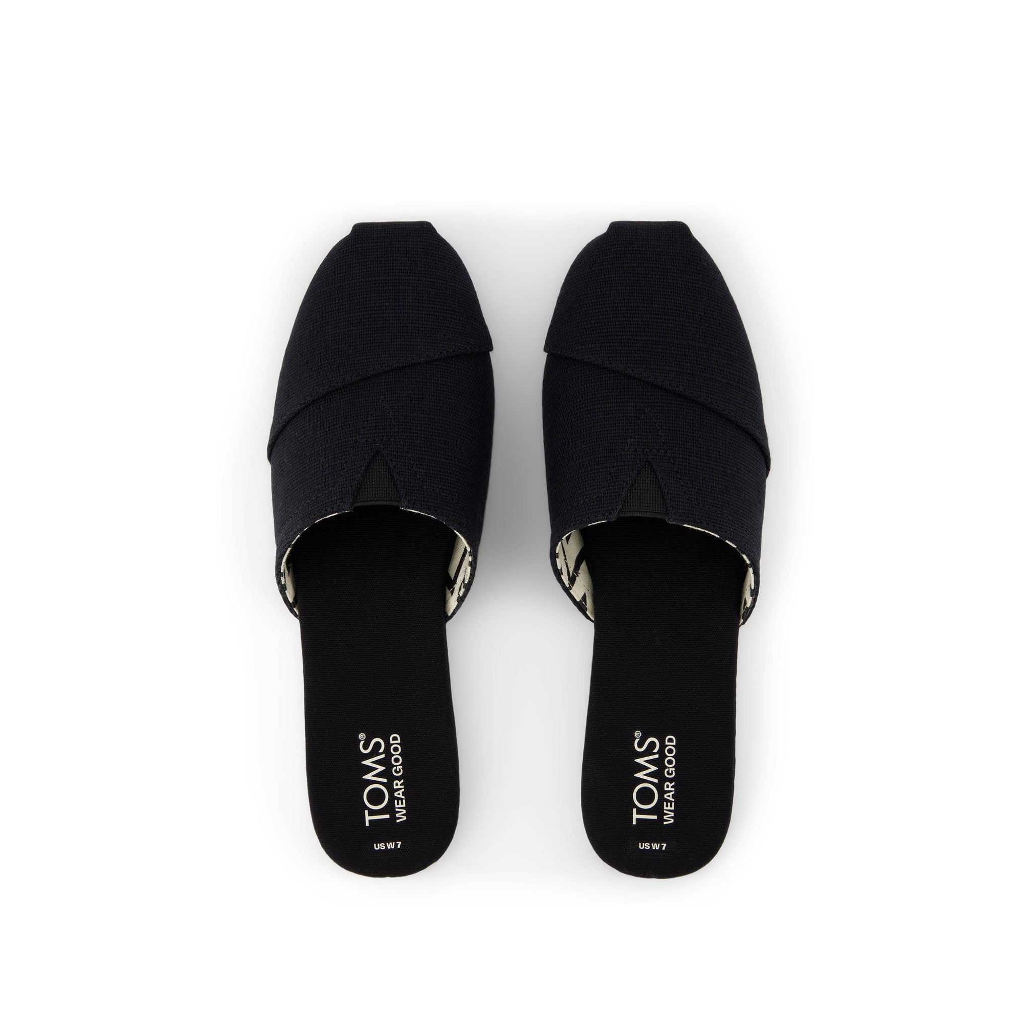 Alpargata Mule Black Heritage Canvas