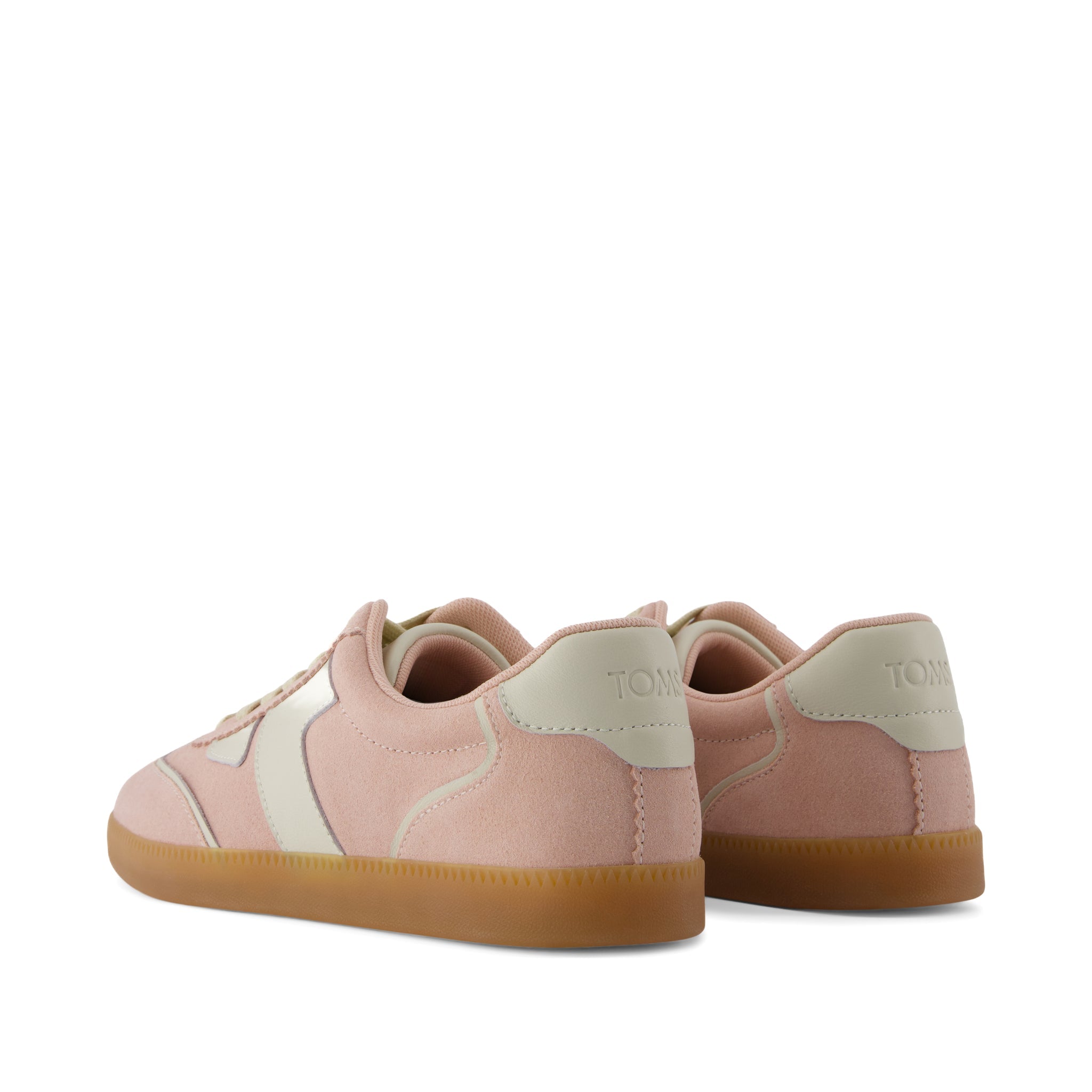Collins Pale Rose Suede and Leather Lace Up Sneaker