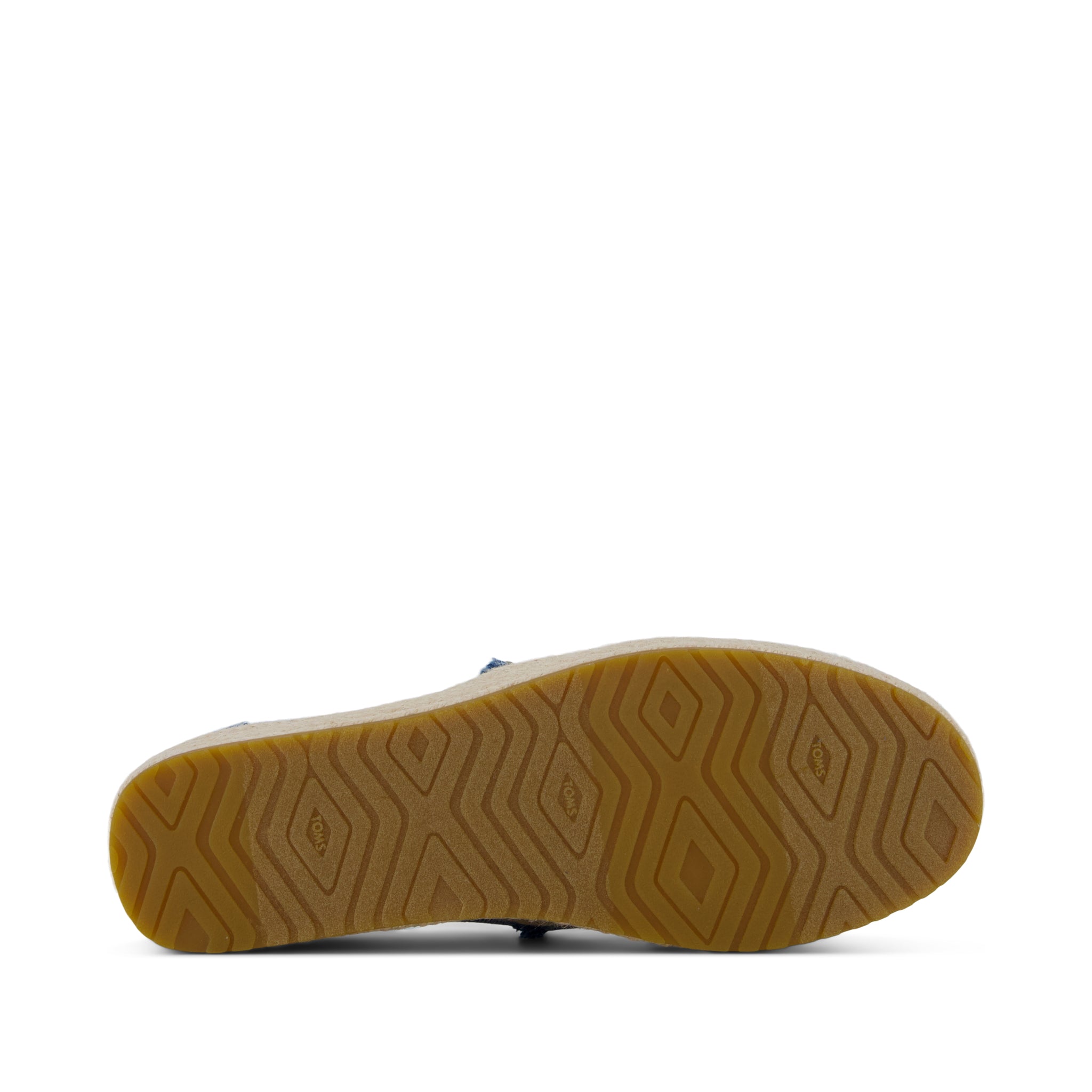 Valencia Platform Espadrille Textured Denim