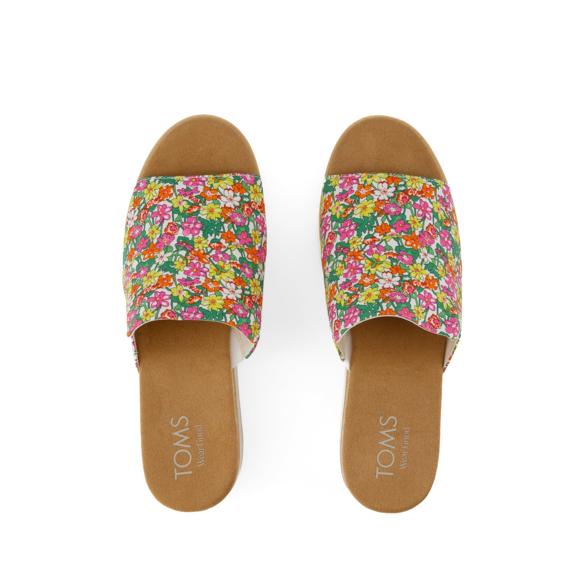 Diana Mule Roses Liberty Print Wedge Sandal