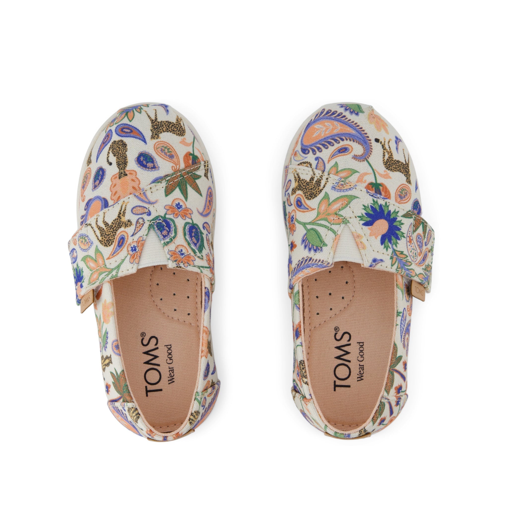Alpargata Classic Toddler Shoe Egret Cheetah Paisley Print