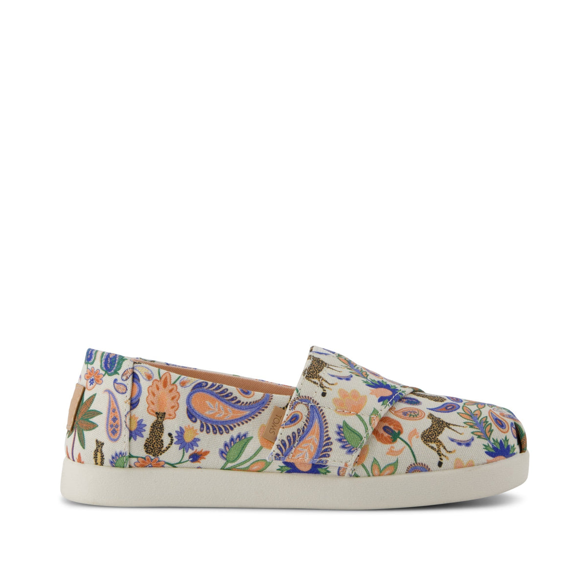 Alpargata Classic Kids Shoe Egret Cheetah Paisley Print