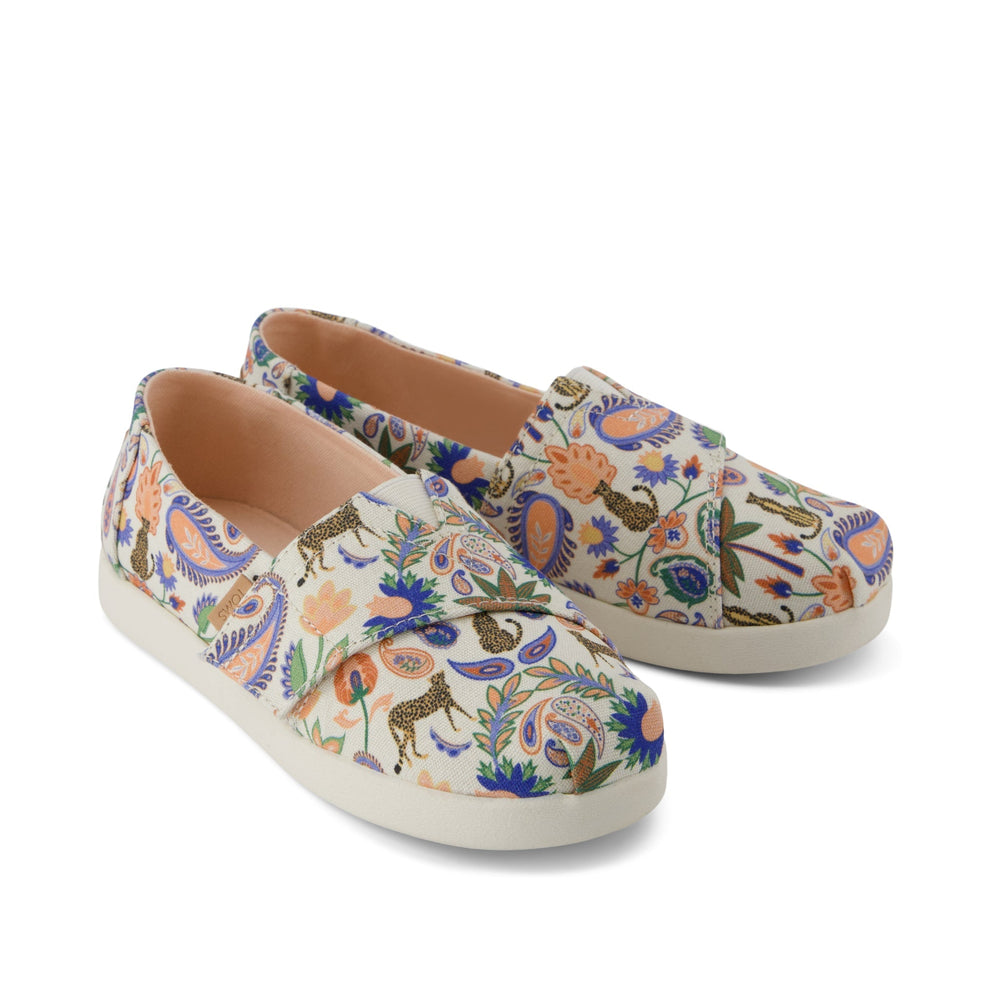 Alpargata Classic Kids Shoe Egret Cheetah Paisley Print