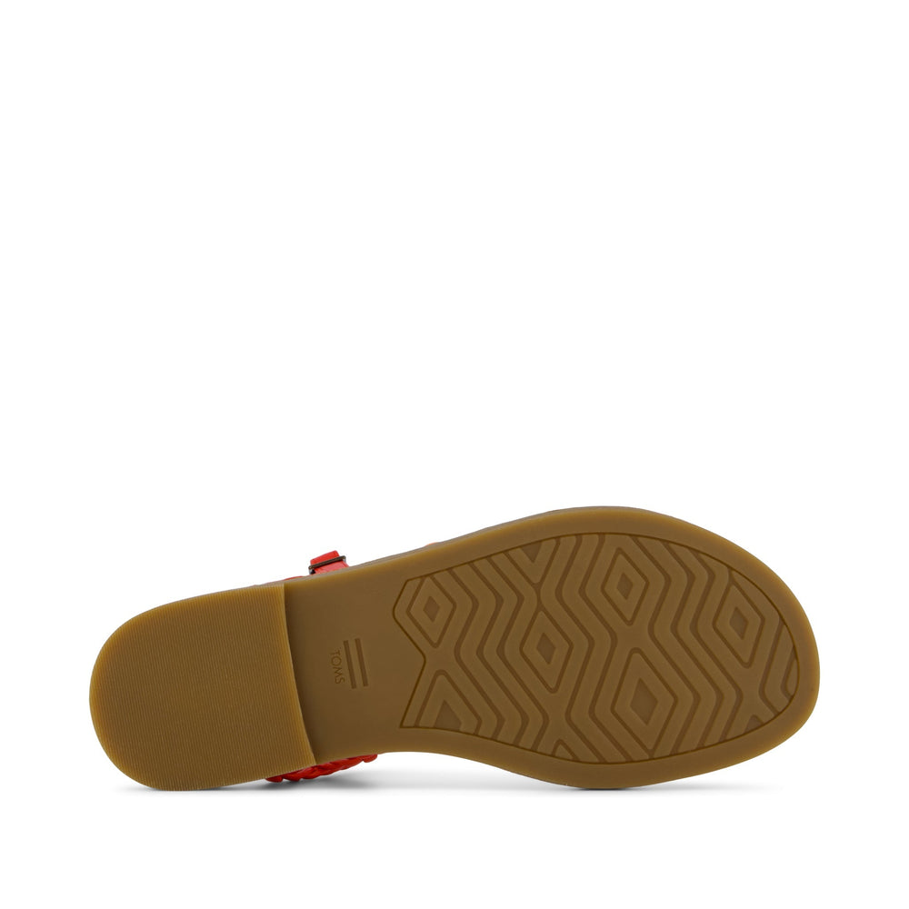 Kira Strappy Sandal Flame Synthetic Braid