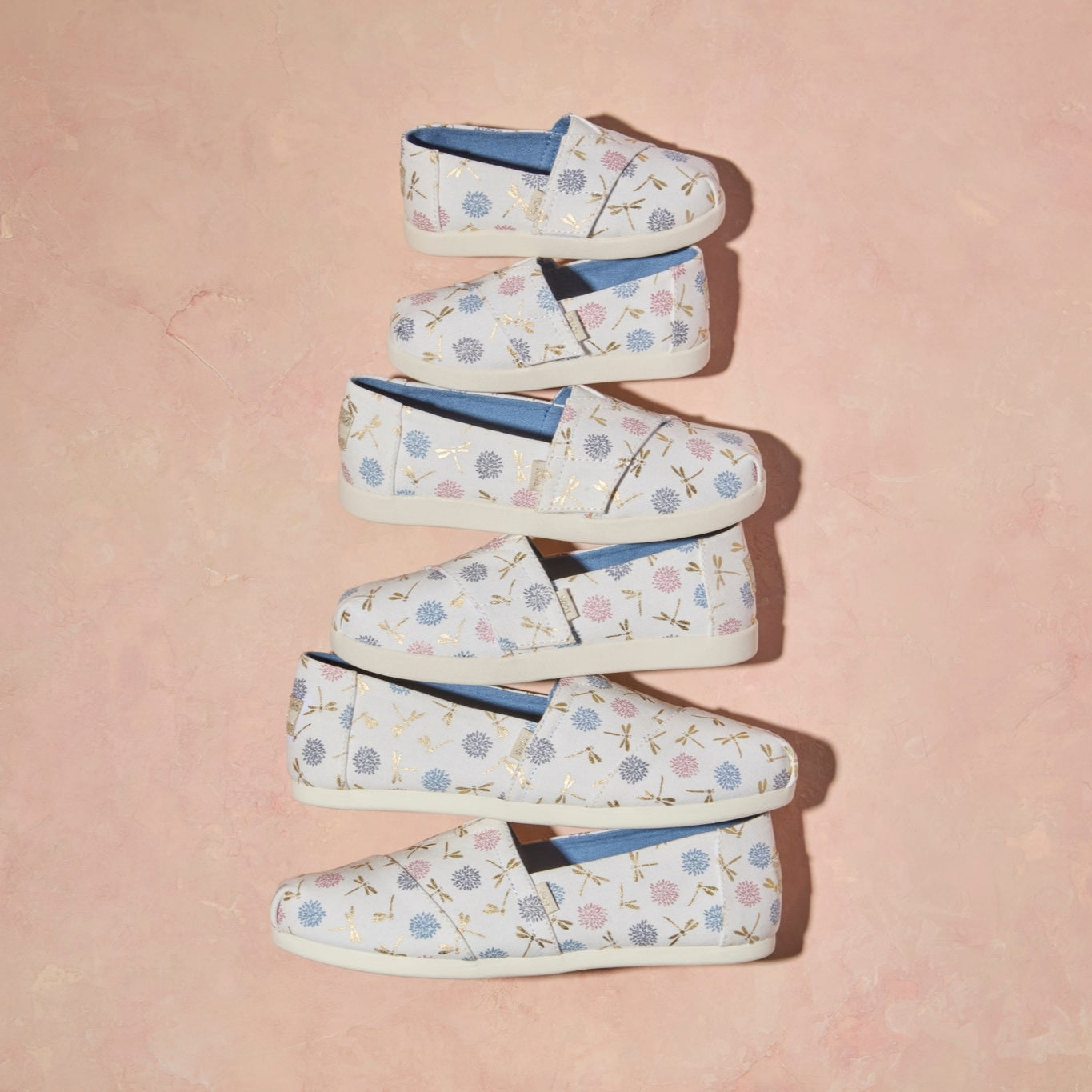 Alpargata Classic Toddler Shoe Egret Dragonflies Printed Canvas
