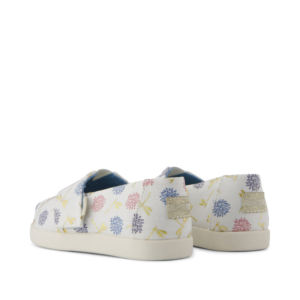 Alpargata Classic Toddler Shoe Egret Dragonflies Printed Canvas