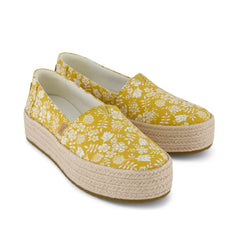 Valencia Platform Espadrille Golden Honey Edenham Shadow Print