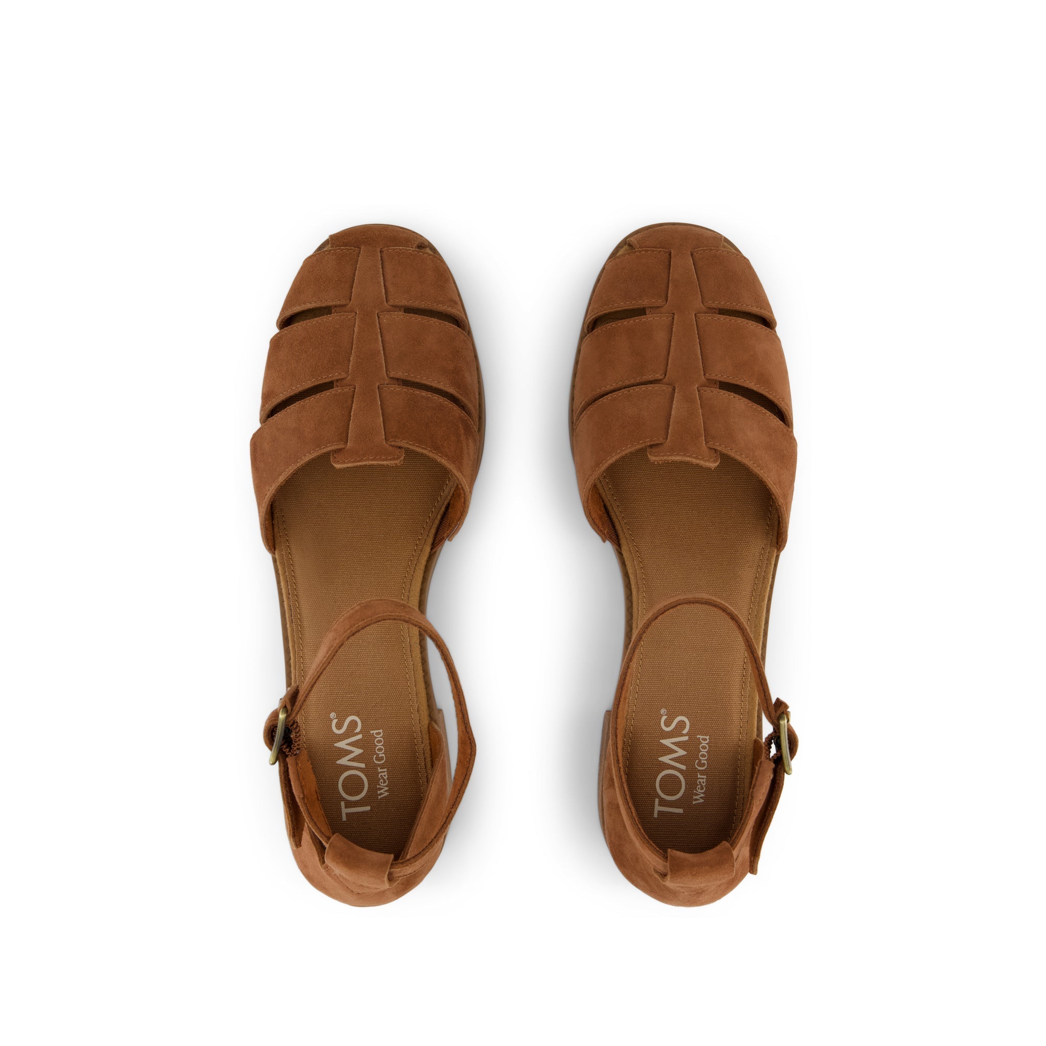 Jaclyn Fisherman Heel Amber Brown  Kid Suede
