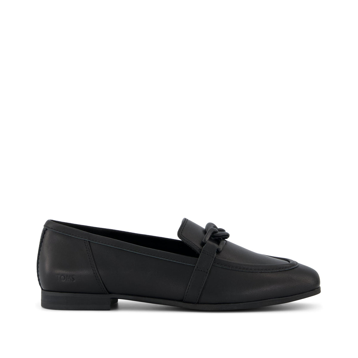 Lynette Loafer All Black Leather with Chain