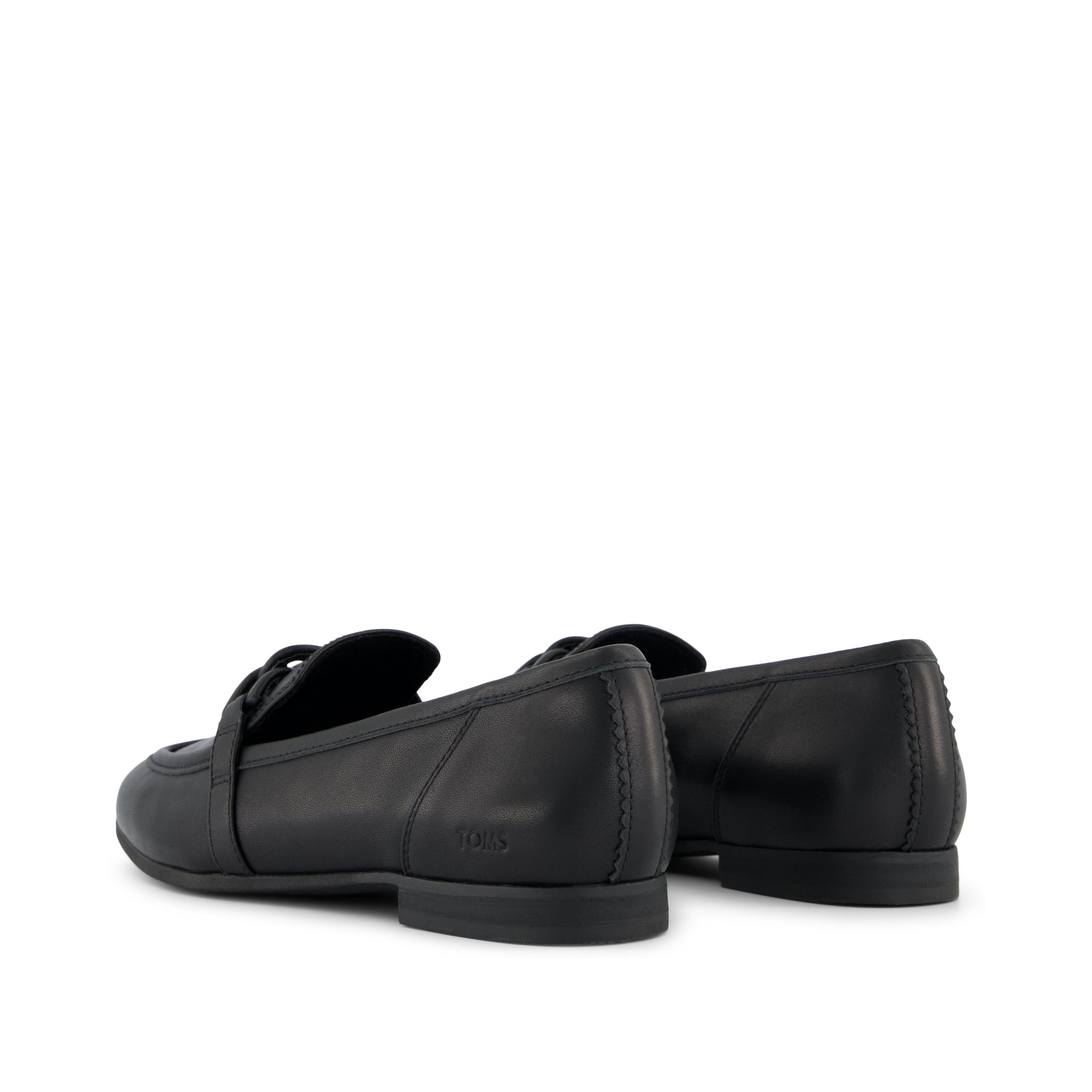Lynette Loafer All Black Leather with Chain