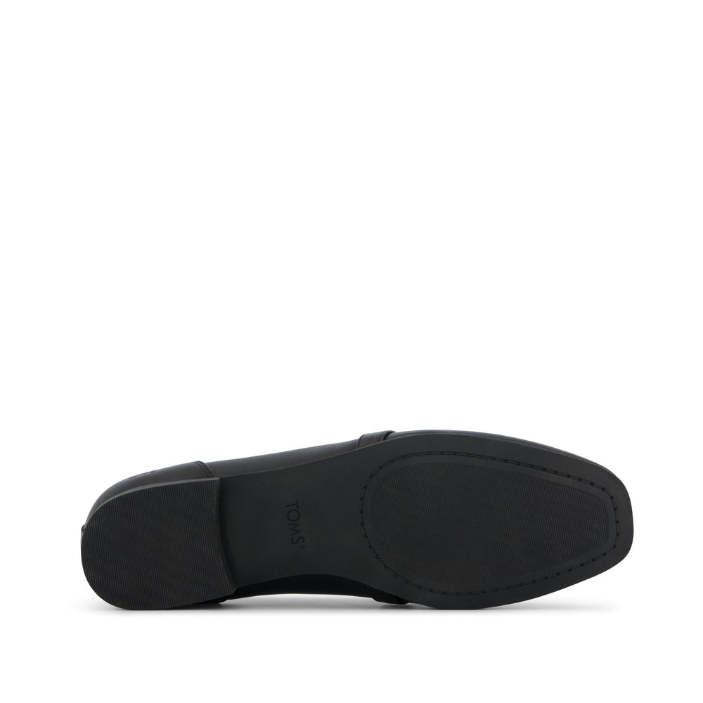 Lynette Loafer All Black Leather with Chain
