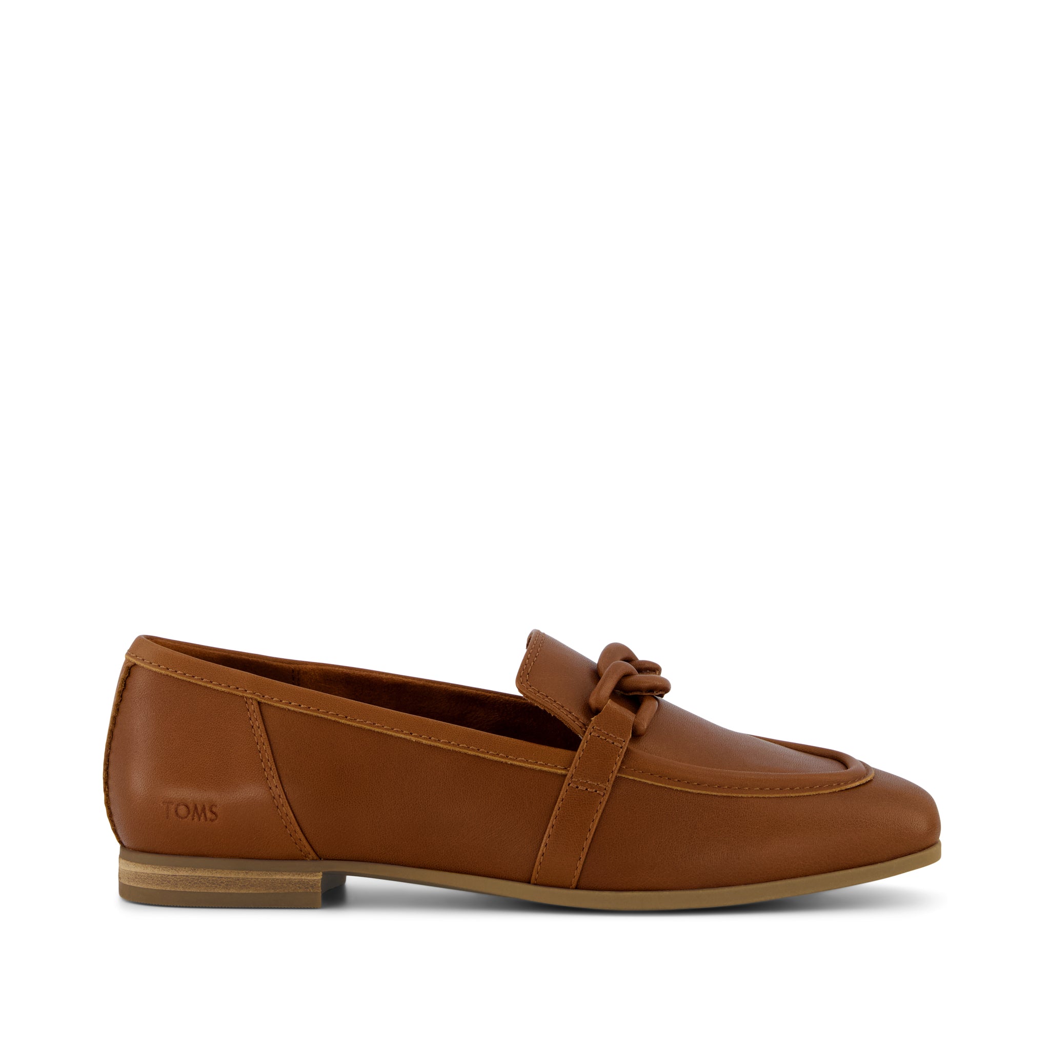 Lynette Loafer Amber Brown Leather with Chain