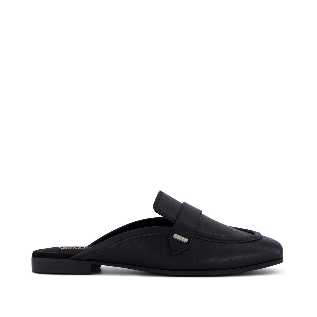 Lynette Mule Black Leather