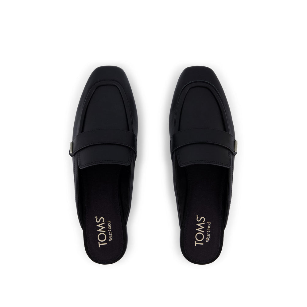 Lynette Mule Black Leather