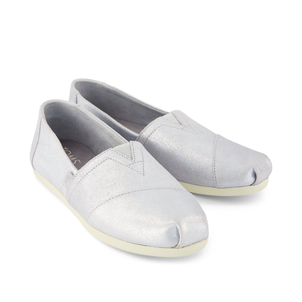 Alpargata Classic Light Grey Metallic Suede