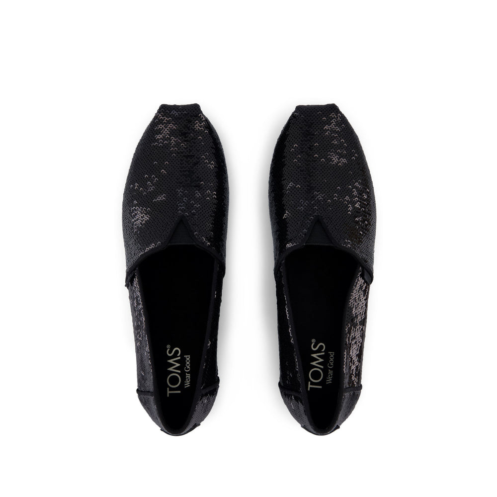 Alpargata Classic Black Metallic Sequins