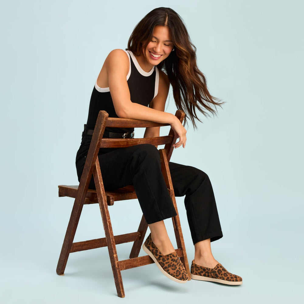 Alpargata Plus Brown Sugar Leopard Print Suede