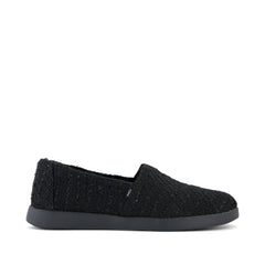 Alpargata Plus Black Metallic Faux Fur