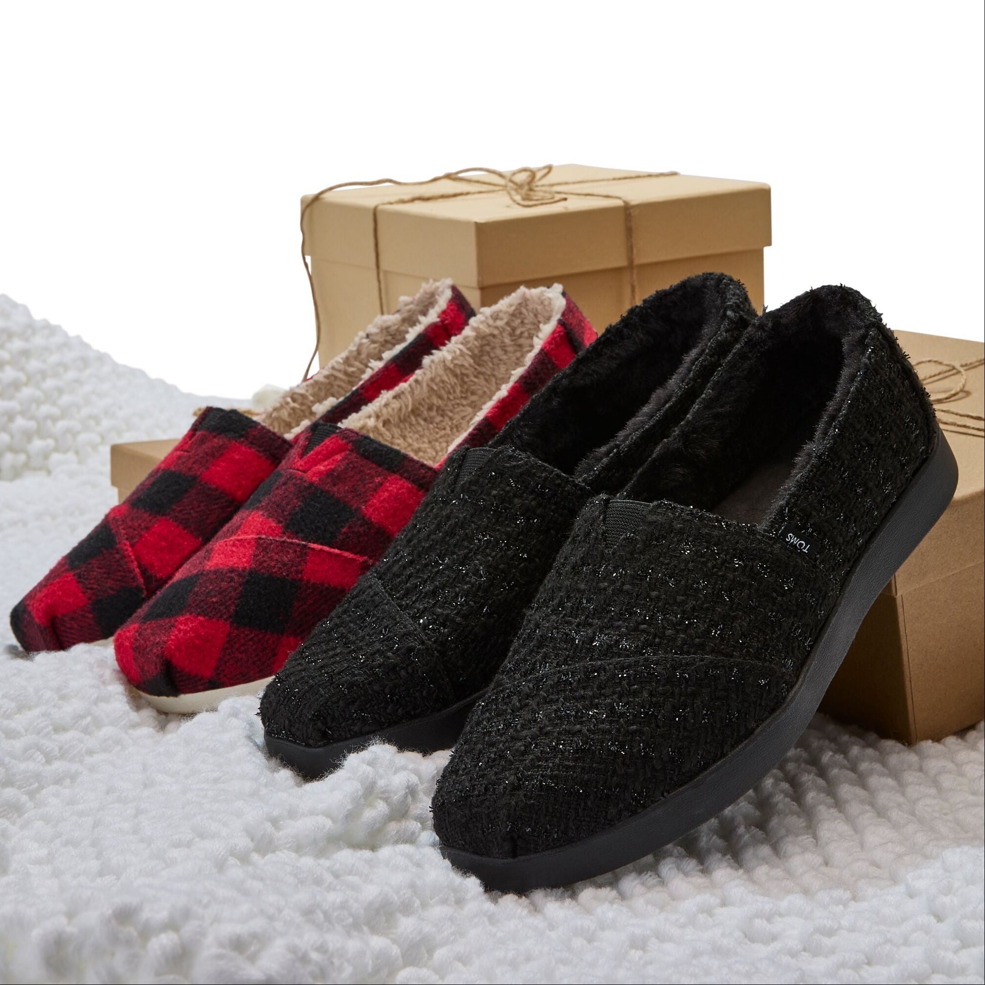 Alpargata Plus Black Metallic Faux Fur