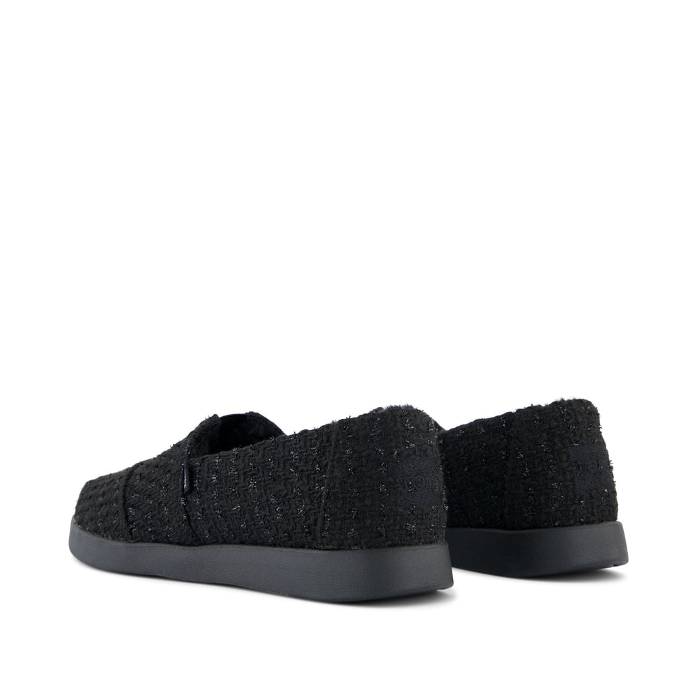 Alpargata Plus Black Metallic Faux Fur