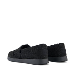 Alpargata Plus Black Metallic Faux Fur