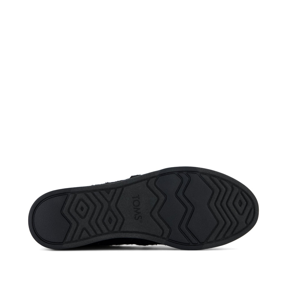 Alpargata Plus Black Metallic Faux Fur