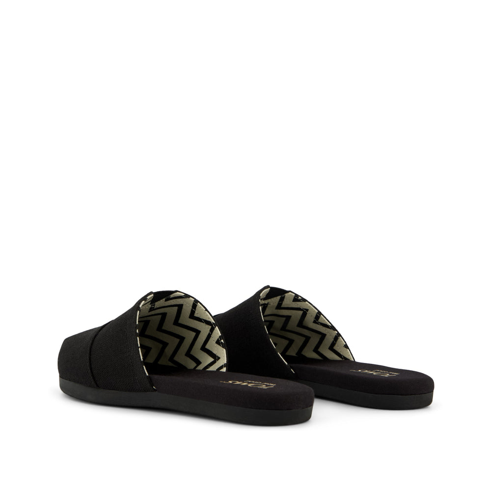 Alpargata Mule All Black Heritage Canvas