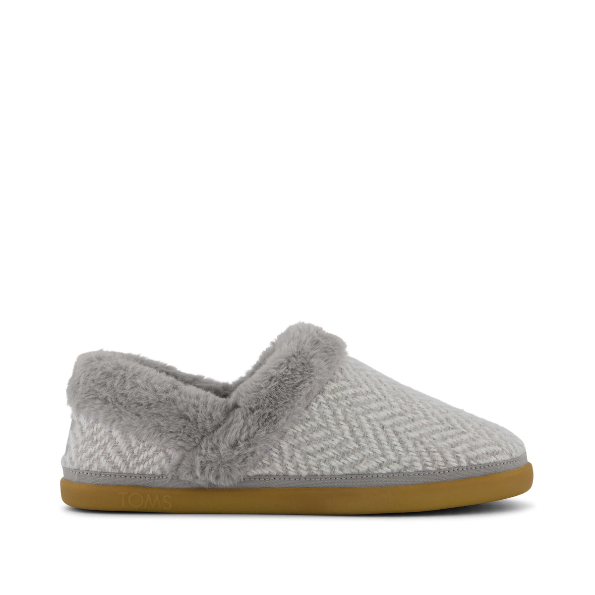 Oslo Convertible Slipper Drizzle Grey Herringbone