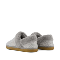 Oslo Convertible Slipper Drizzle Grey Herringbone