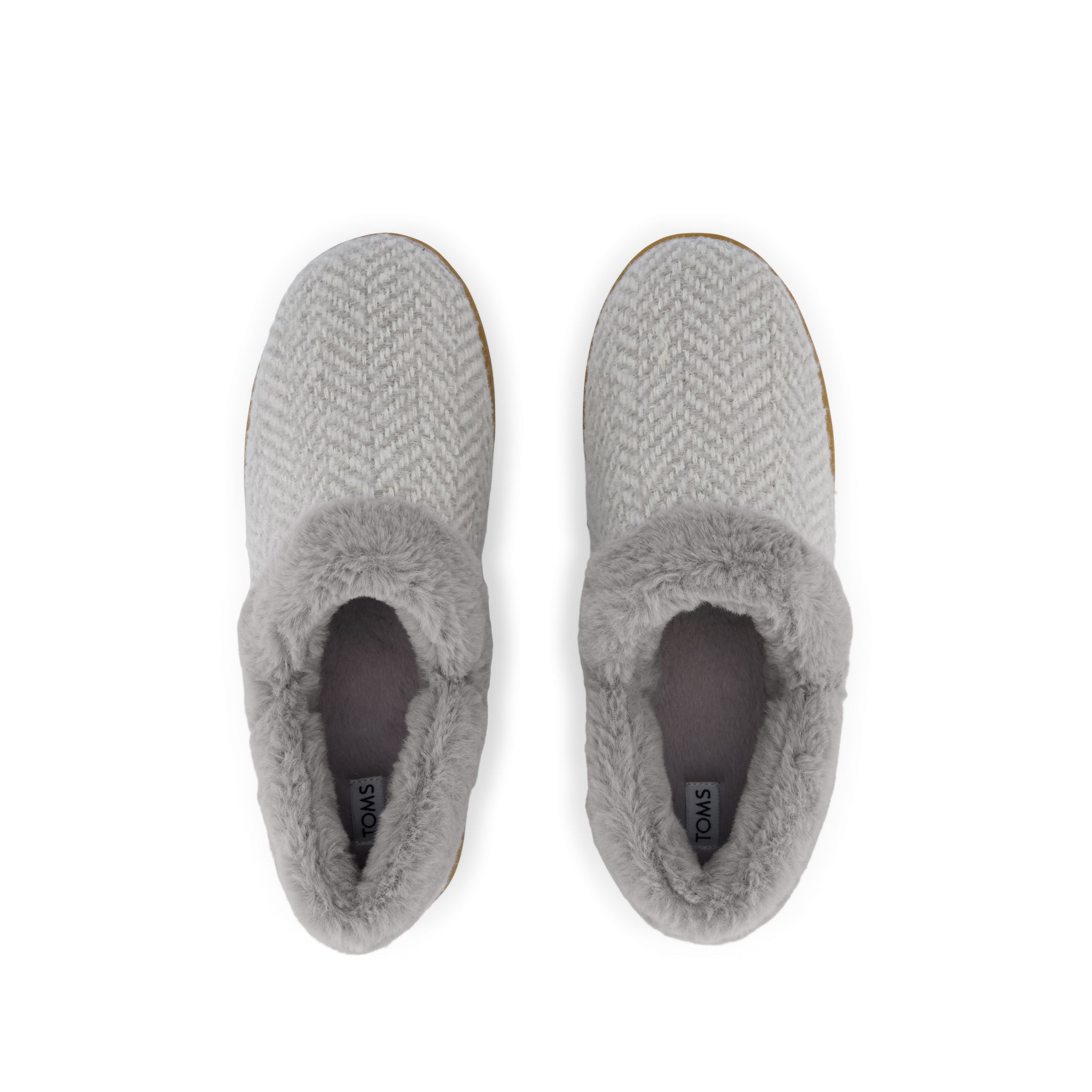 Oslo Convertible Slipper Drizzle Grey Herringbone
