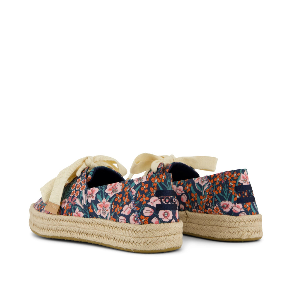 Carolina Lace-Up Espadrille Dark Teal Mountain Primrose