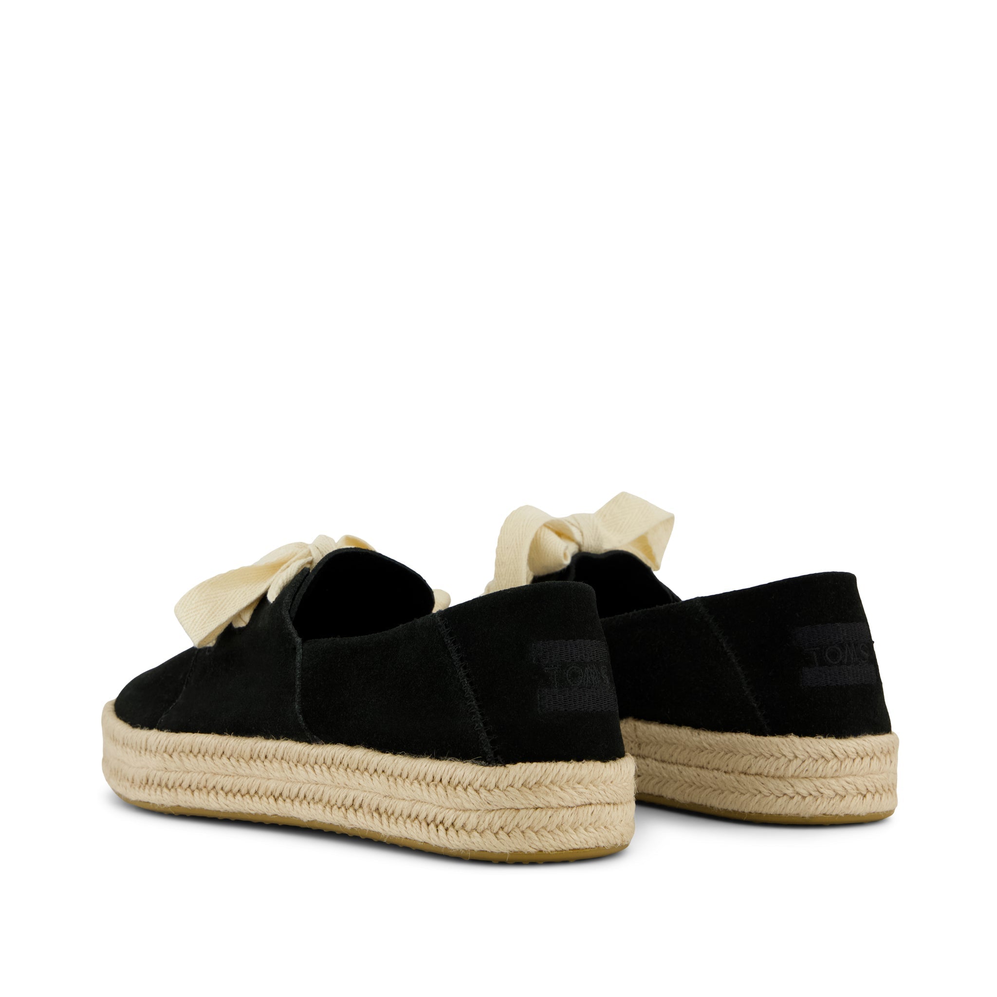 Carolina Lace-Up Espadrille Black Suede