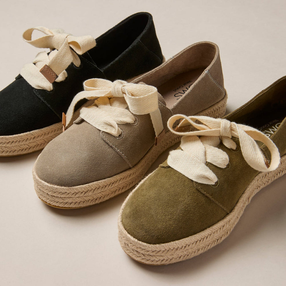 Carolina Lace-Up Espadrille Dune Suede