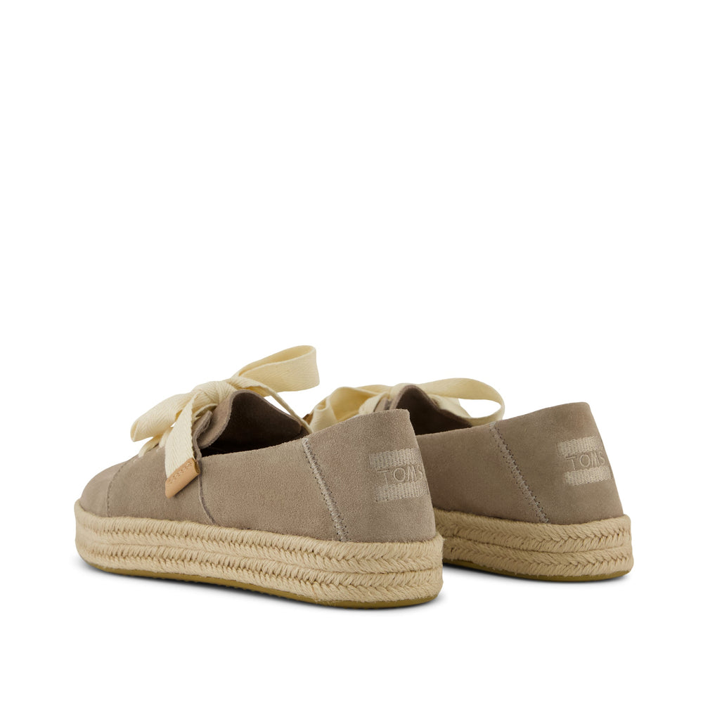 Carolina Lace-Up Espadrille Dune Suede