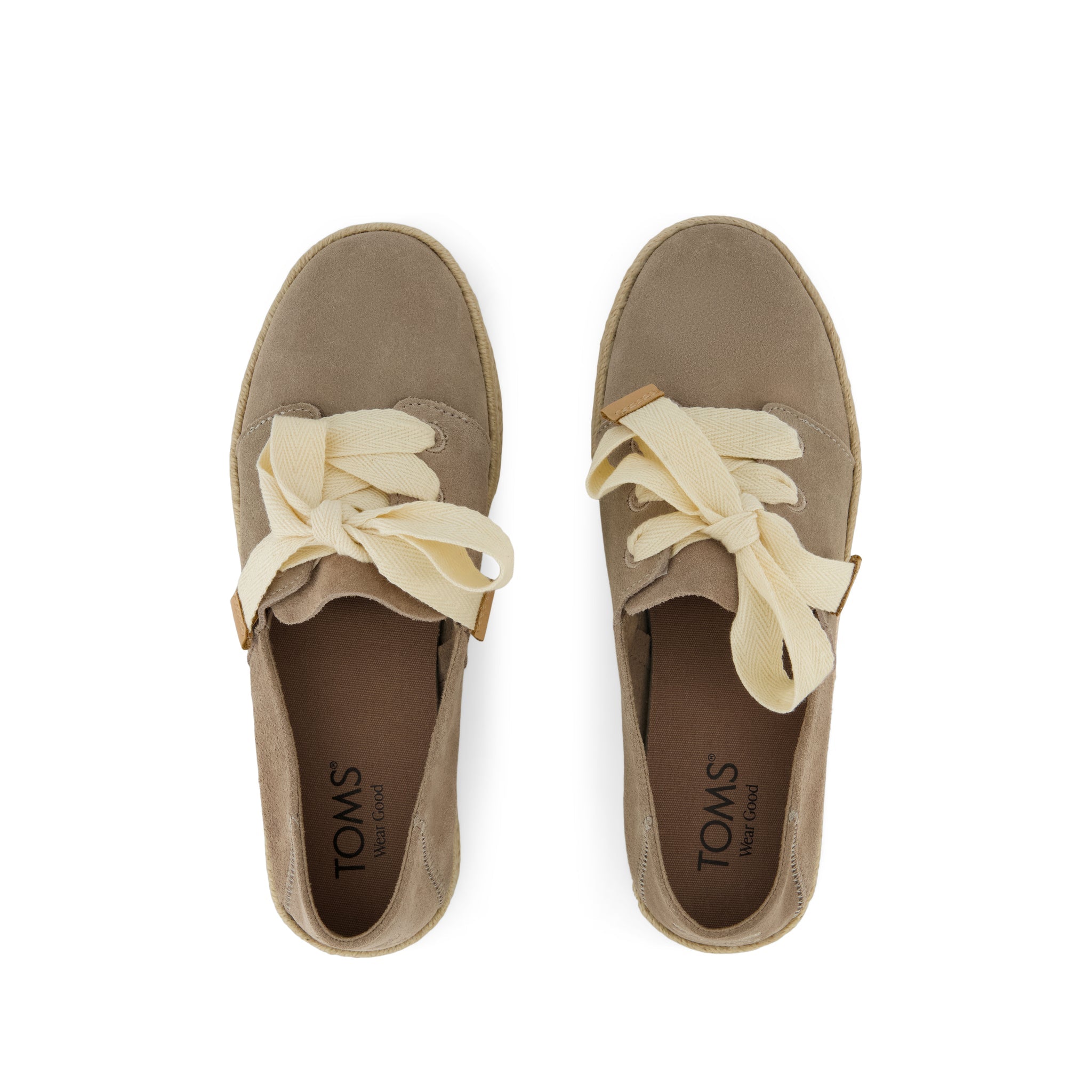 Carolina Lace-Up Espadrille Dune Suede
