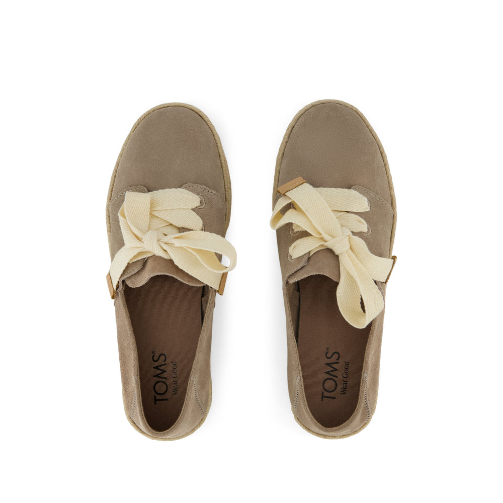 Carolina Lace-Up Espadrille Dune Suede