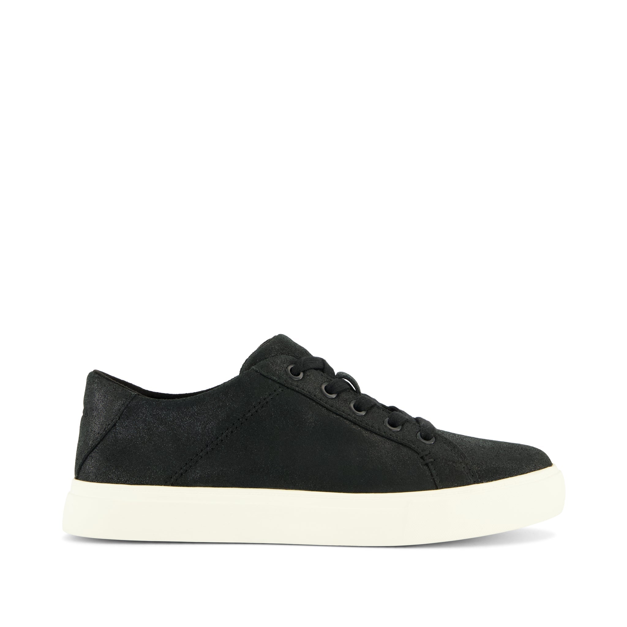 Kameron Lace-Up Sneaker Black Metallic Suede