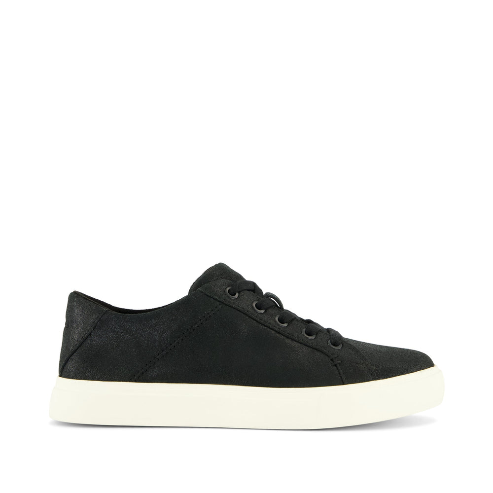Kameron Lace-Up Sneaker Black Metallic Suede