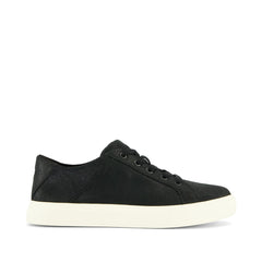 Kameron Lace-Up Sneaker Black Metallic Suede
