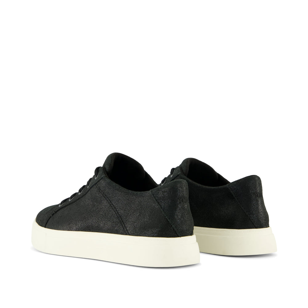 Kameron Lace-Up Sneaker Black Metallic Suede