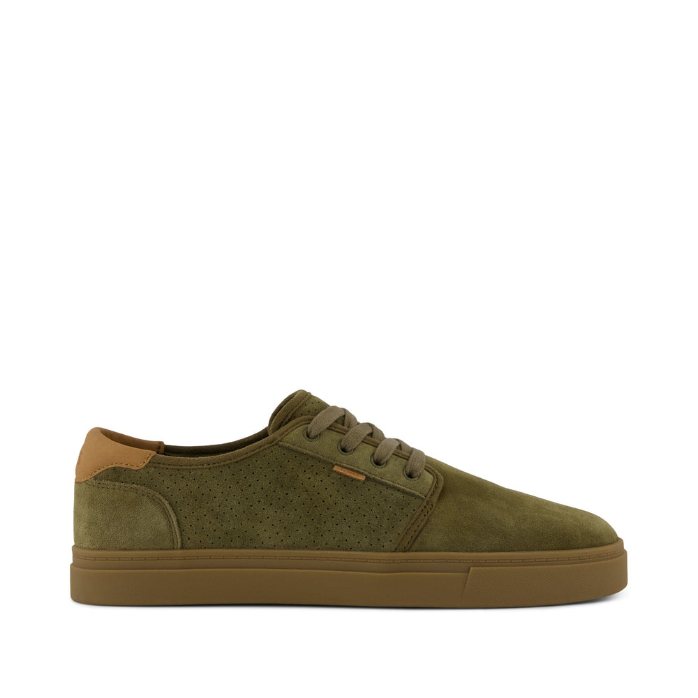Carlo 2.0 Lace-Up Sneaker Military Olive Perforated Suede