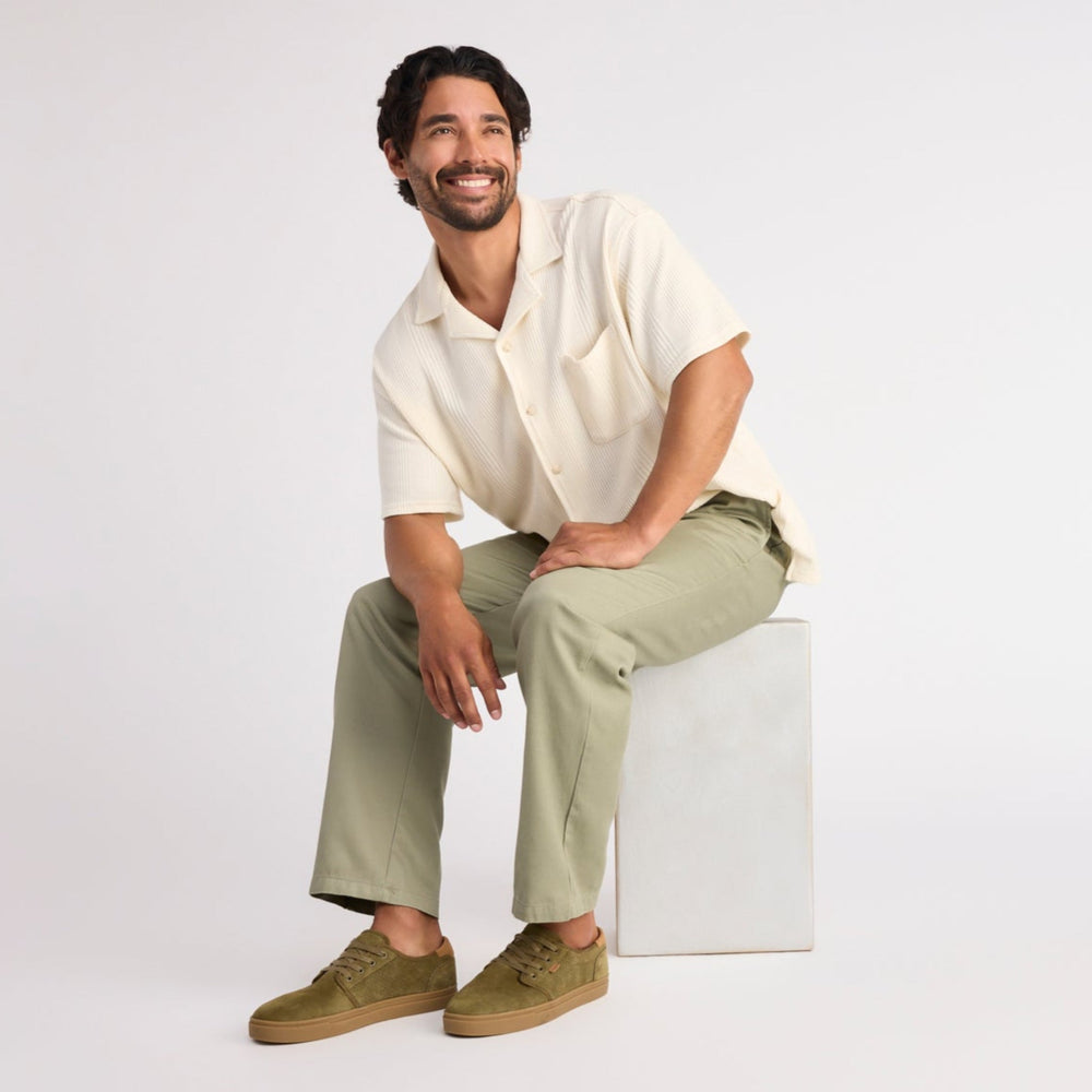 Carlo 2.0 Lace-Up Sneaker Military Olive Perforated Suede