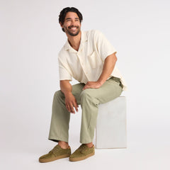 Carlo 2.0 Lace-Up Sneaker Military Olive Perforated Suede