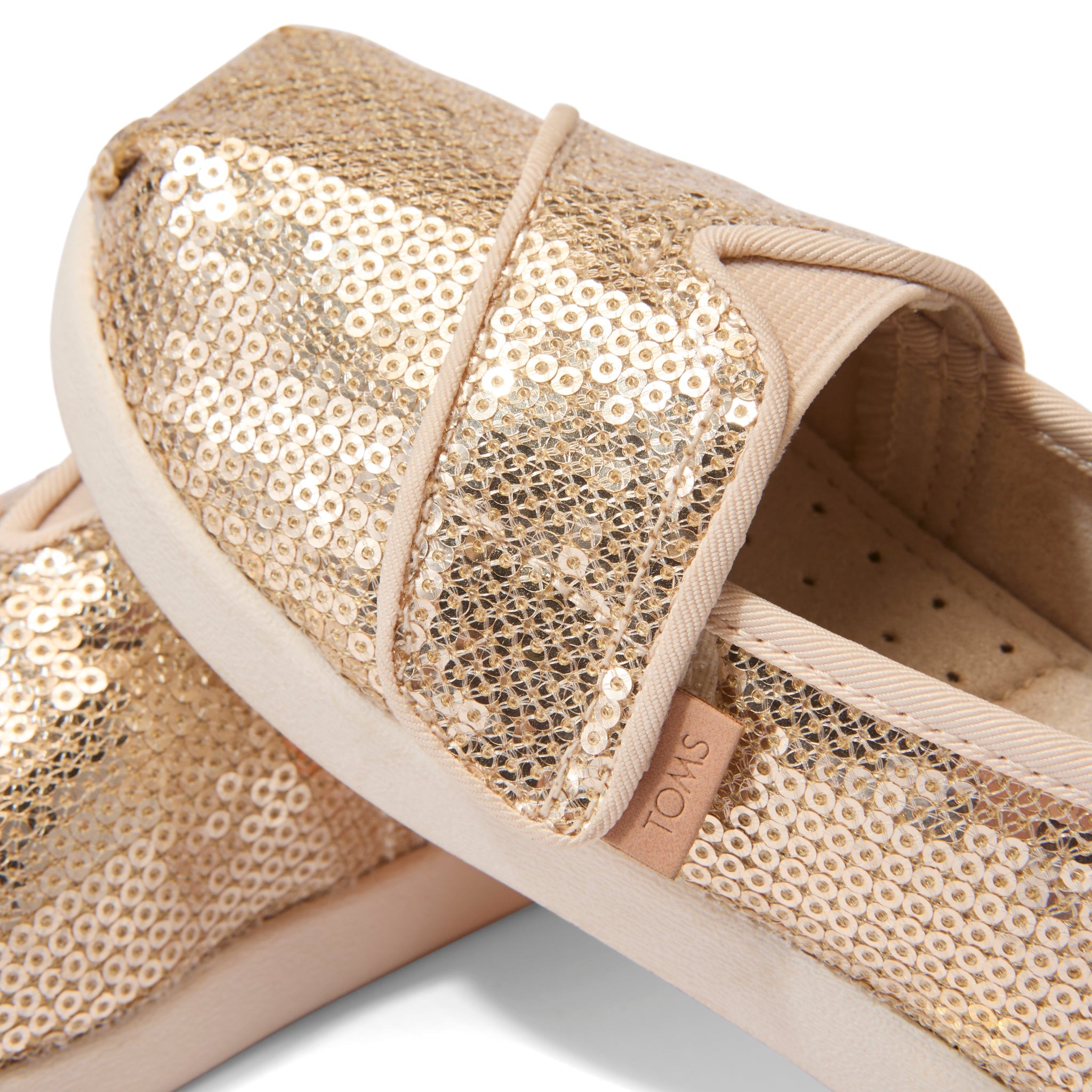 Toddler Shoe Alpargata Classic Toddler Shoe Champagne Mini Sequins