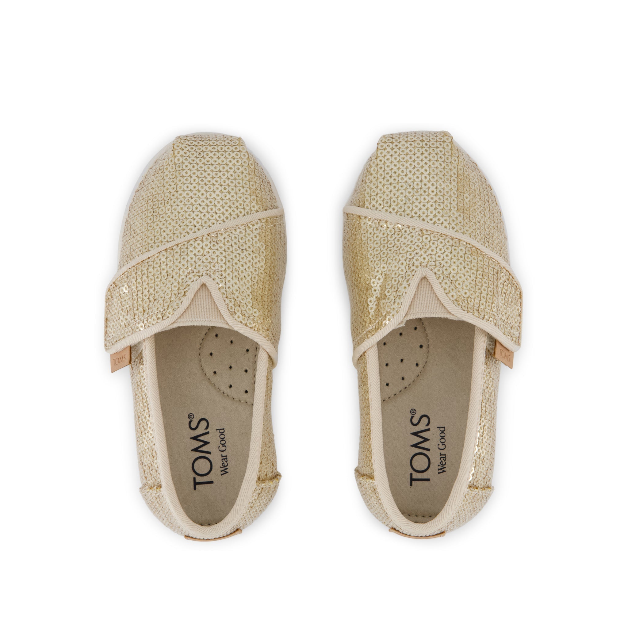 Toddler Shoe Alpargata Classic Toddler Shoe Champagne Mini Sequins