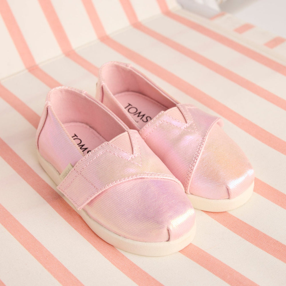 Toddler Shoe Alpargata Classic Toddler Shoe Pink Quartz Iridescent Twill