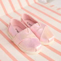 Toddler Shoe Alpargata Classic Toddler Shoe Pink Quartz Iridescent Twill