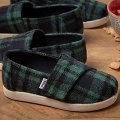 Alpargata Classic Toddler Shoe Navy Plaid