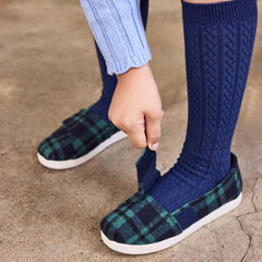 Alpargata Classic Toddler Shoe Navy Plaid